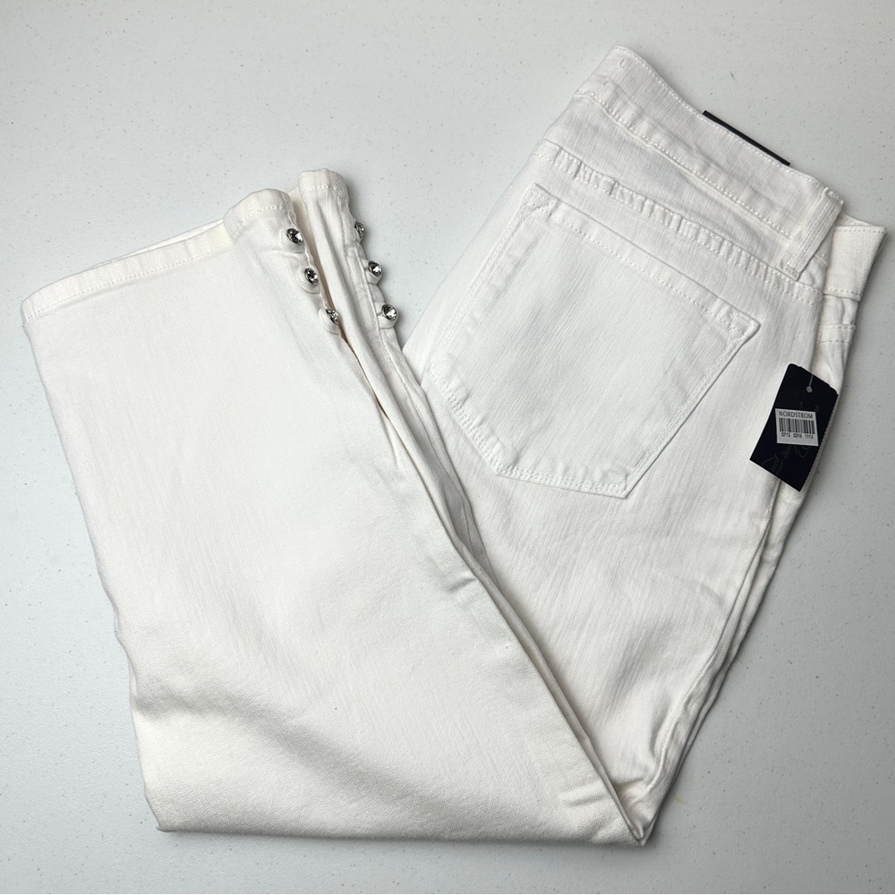 NWT NYDJ White Stretch Denim Capri Jeans Size 4